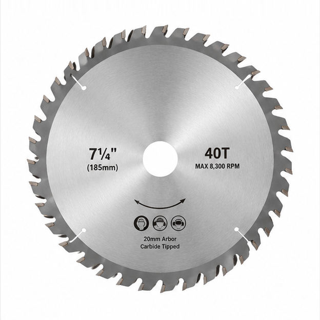 7.25 Inch Carbide Tipped Circular Saw Blade