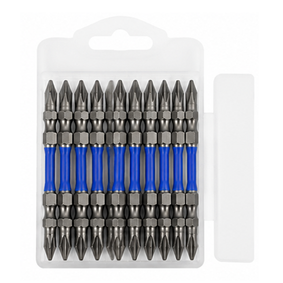 3 Inch Double Ended Screwdriver Bits with Blue Sleeve